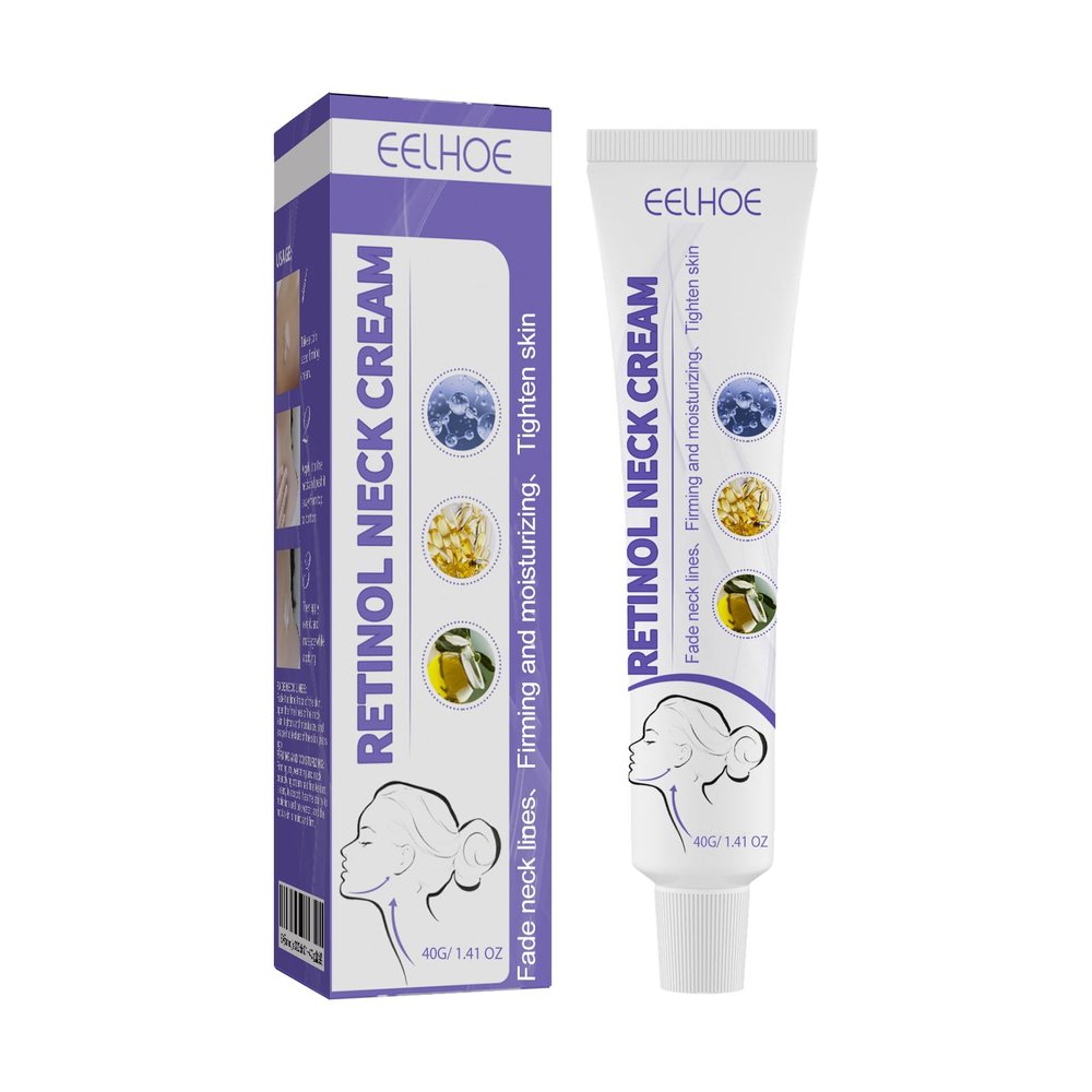 AMALIA Retinol Neck Cream, Firming and Moisturizing, Anti-Aging Neck Treatment,Retinol Face Cream, for Women  Wrinkle, Neck Cream for Firming, 1.41 oz