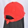 ASAYUMI Baseball Cap with Attached Long Straight Black Hair Extension Wig, 22 Inches, Red Baseball Cap Adjustable Hat with Hair for Women view 4
