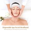 100 Non-Woven Disposable Spa Headbands, Stretchy Hair Bands with Adjustable Closure for Women in Salon & Home Use view 2
