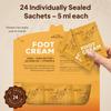 Pumice Valley Foot Cream Travel Pack 24 Pcs for Dry Cracked Feet and Heels - Natural Moisturizer, Corn, Calluses Treatment - Skin, Body Lotion, Urea, Shea Butter, Jojoba Oil, Vitamin E 4 Oz view 2