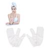 CALLARON Silk Exfoliating Gloves for Shower Bath Scrubber Mitts Scalp Body Scrubbers Gentle Skin -friendly Bath Mitts view 1