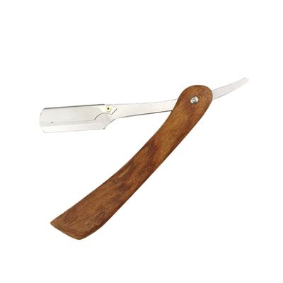 minkissy Men Manual Razor Vintage Style Metal Shaver for Beard Sideburns Fine Easy to Change Blades for Barbers Salons