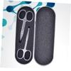 Beaupretty 2Pcs Stainless Steel Eyebrow Scissors Set Nose Hair Trimmer Professional Makeup Tool for Eyebrow Shaping and Grooming Suitable for Men and Women view 2