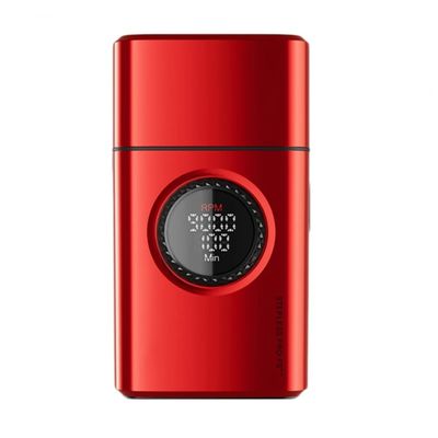 Men's Shaver, Professional Beard Trimmer Rechargeable Trimmer 9000 RPM Razor Digital Display Shaver For Man(Red)