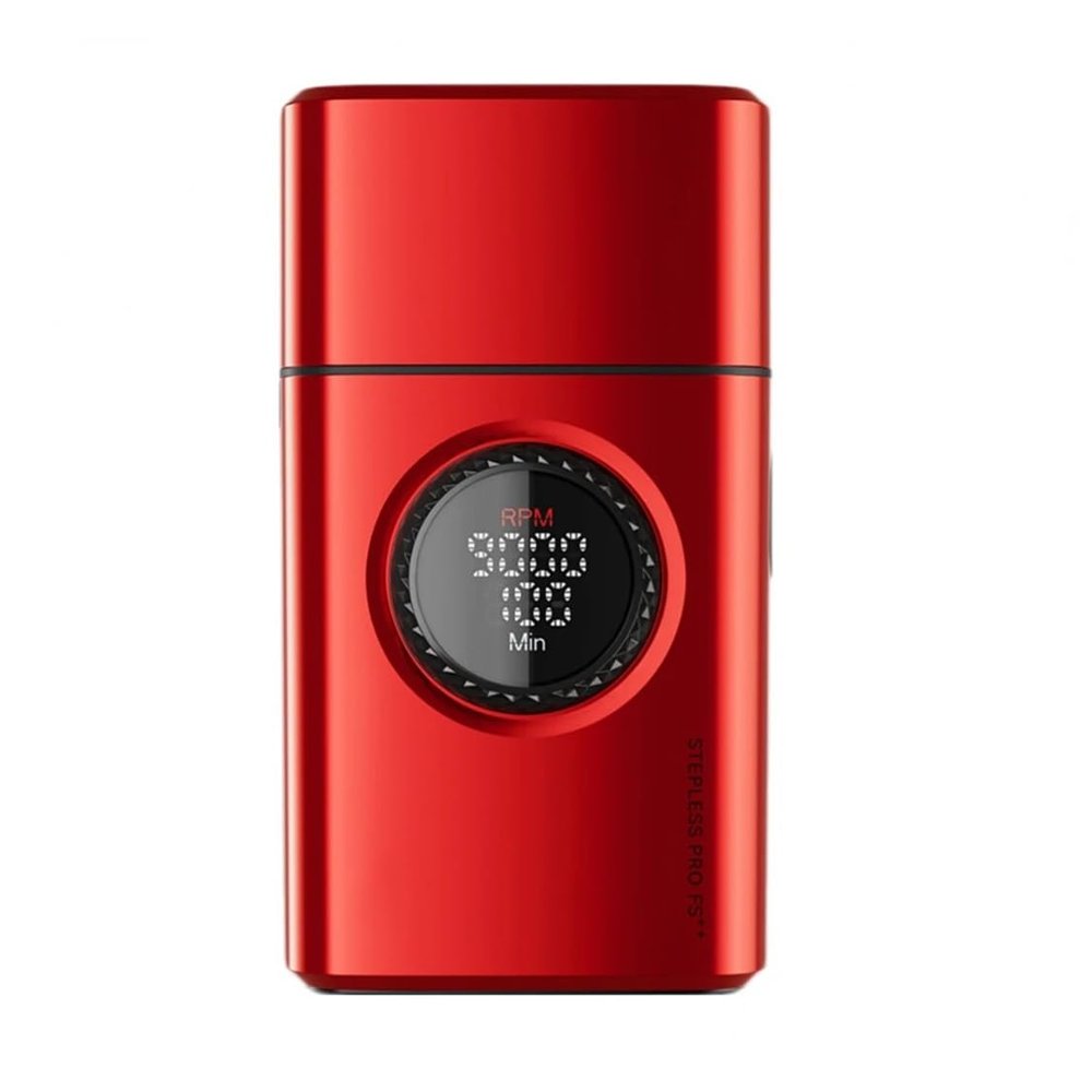 Men's Shaver, Professional Beard Trimmer Rechargeable Trimmer 9000 RPM Razor Digital Display Shaver For Man(Red)