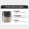 Men's Shaver, Electric Face Shaver Professional Magnetic Head Razor Portable Beard Trimmer IPX7 Mini Shaving Machine For Men(Grey) view 2