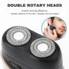Men's Shaver, Electric Face Shaver Professional Magnetic Head Razor Portable Beard Trimmer IPX7 Mini Shaving Machine For Men(Grey) view 3