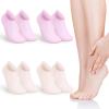 Beaupretty 4pairs Silicone Moisturizing Socks for Women Gel Socks for Dry Cracked Feet Soft Foot Care Treatment for Smooth Skin Nude Colors view 1