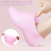 Beaupretty 4pairs Silicone Moisturizing Socks for Women Gel Socks for Dry Cracked Feet Soft Foot Care Treatment for Smooth Skin Nude Colors view 4