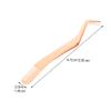 DEARMAMY 2pcs Elegant Stainless Steel Lash Tweezers Applicator Tweezers Comb for Eyelash Extensions Makeup view 2
