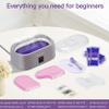 Whostomy Paraffin Wax Machine for Hands and Feet, Paraffin Wax Warmer Moisturizing Kit 4000ml Wax Bath with Auto Timer, 6-Pack Wax Refills for Manicure Pedicure Home Spa view 2