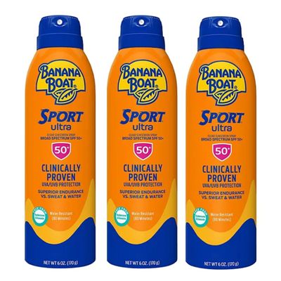 Sport Ultra Sunscreen Spray, SPF 50, 6 Ounces, 3 Pack