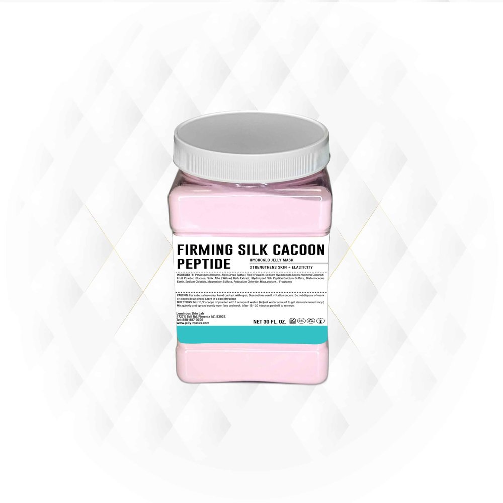 Firming Silk Cacoon Peptide Jelly Mask - Professional hydro Glo Face Masks Skin Hydration, Radiance & Glow, Suitable for all Skin Types - Vajafacial Jelly Mask for Home Use |12 Applications (30Fl Oz)