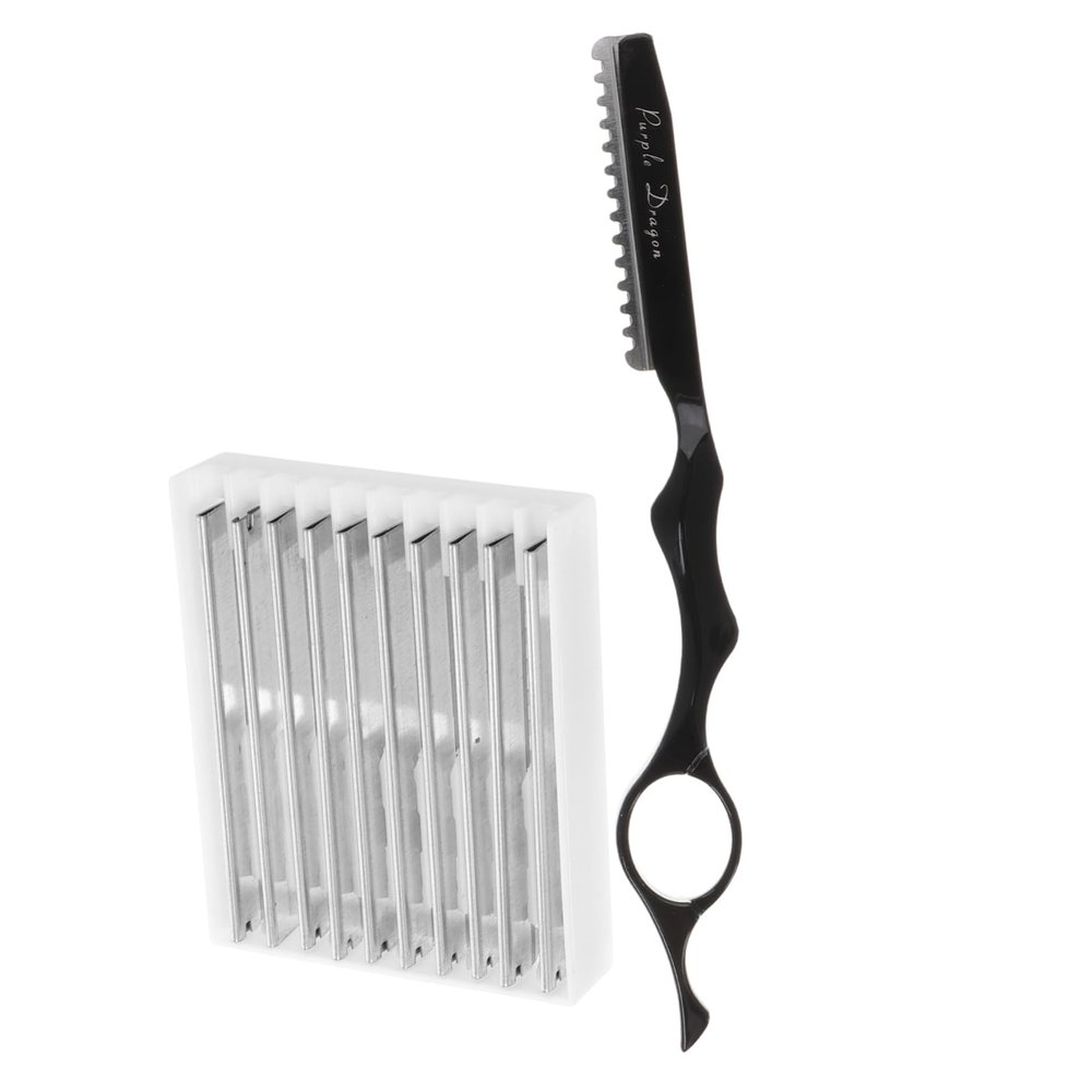 SAFIGLE 1set Hair Styling Thinning Tool Holder Razor Blades Safe Razor Cutting Tool for Men