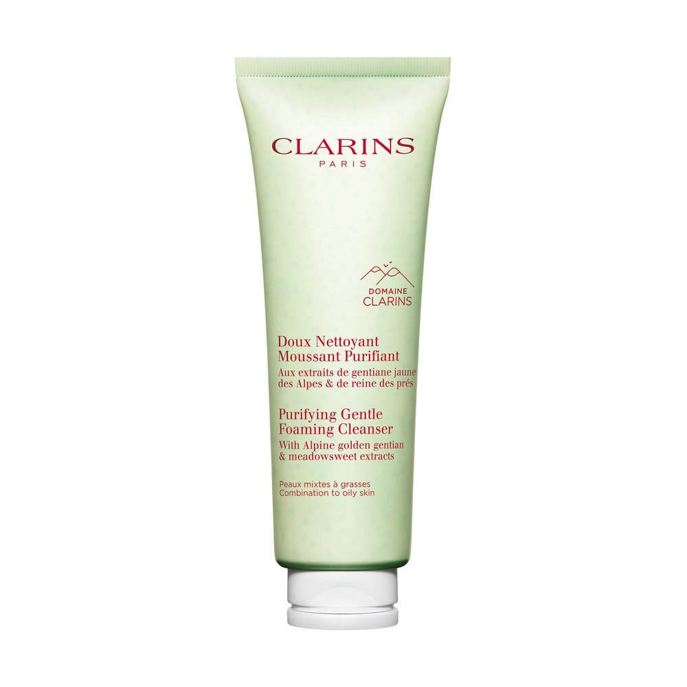 Clarins NEW Purifying Gentle Foaming Face Cleanser | Cleanses, Purifies, Softens and Mattifies| Combination To Oily Skin Types