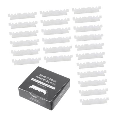 NIYANGLE Stainless Steel Single Face Razor Blades 100-Piece Set Folding Barbershop Face Razor for Men High Precision Cutting for Barbers and Home Use