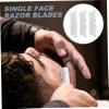 NIYANGLE Stainless Steel Single Face Razor Blades 100-Piece Set Folding Barbershop Face Razor for Men High Precision Cutting for Barbers and Home Use view 4
