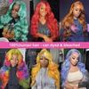 13x6 Blonde Lace Front Wig, Human Hair, HD Transparent Lace, Pre-Plucked Hairline With Baby Hair, 613 Color (28 inch, 1, Ounce) view 4