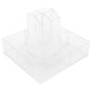 OnDisplay Abby Rotating Clear Acrylic Makeup Organizer  Minimalist Cosmetic Storage for Brushes, Lipsticks, Palettes & More view 2
