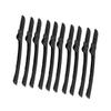 PartyKindom 10pcs Folding Eyebrow Razor Trimming Tool Kit Black Portable Eyebrow Shaper for Women Trimmer and Scissors for Makeup and Grooming view 1