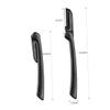 PartyKindom 10pcs Folding Eyebrow Razor Trimming Tool Kit Black Portable Eyebrow Shaper for Women Trimmer and Scissors for Makeup and Grooming view 2