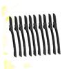 PartyKindom 10pcs Folding Eyebrow Razor Trimming Tool Kit Black Portable Eyebrow Shaper for Women Trimmer and Scissors for Makeup and Grooming view 3