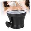 Healvian Classic Stylish Shaving Soap Bowl Plastic Shaving Mug for Men Black Handle view 4