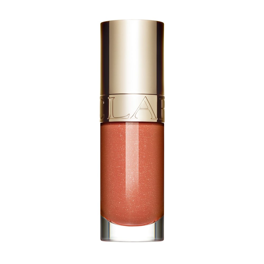 Clarins Lip Comfort Oil | Hydrating, Nourishing and Moisturizing Lip Oil | Sheer, High Shine Finish | Soothes, Comforts and Protects Lips | Visibly Plumps | 93% Natural Ingredients | 0.2 Ounces
