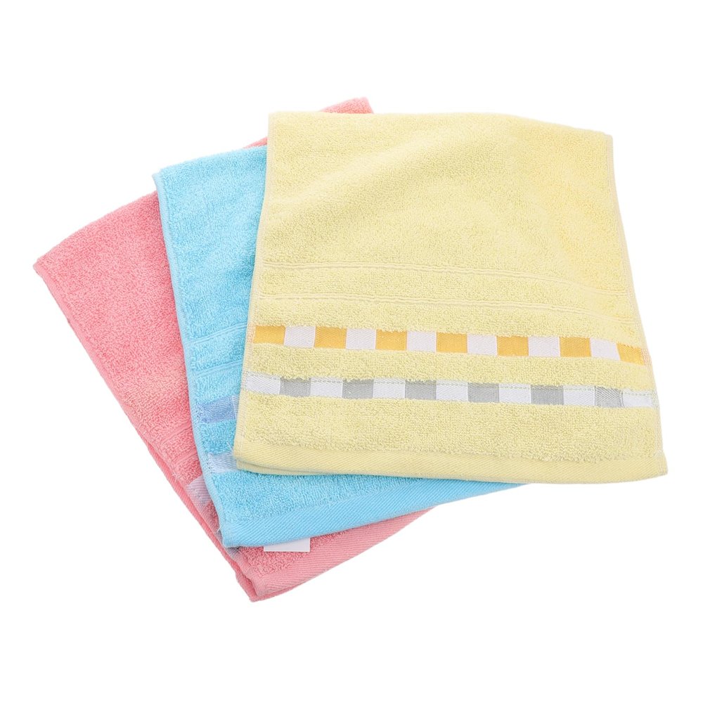 CAXUSD 3pcs Absorbent Cotton Hand Towels for Face Washing Soft Washcloths for Home Travel Multi-Purpose Bathroom Cloths for Adults Skin-Friendly Quick Drying