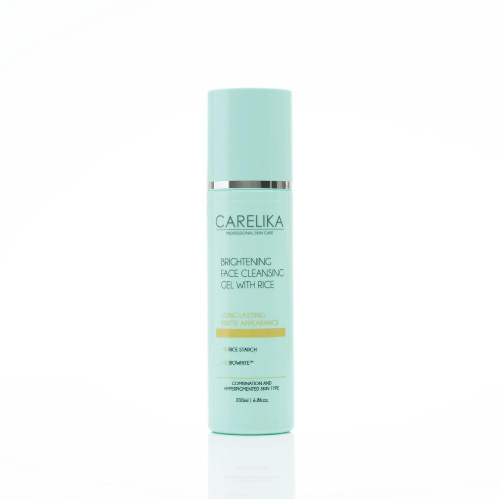 CARELIKA Brightening Face Cleansing Gel with Rice Extract  Gentle Cleanser for Combination & Oily Skin, 200ml