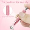 2 PCS Piercing Ball Grabber Tool Set,4 Claw Diamond Tweezers for Easy Jewelry Changing,Piercing Removal Tool,Stainless Steel Gem Pickup Tool for Septum, Earrings,Small Parts,Pink view 3