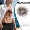 puheca Fake Chest Hair Handmade Full Lace Body Hairs Adding Volume Enhancement of Manliness Invisible Realistic Fake Chest hair view 2