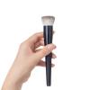 01 Hand Crafted Makeup Brushes Soft Snow Fox Saikoho Goat Hair Flat Top Face Powder Brush Ebony Wood Handle Professional Make Up Brushes view 4