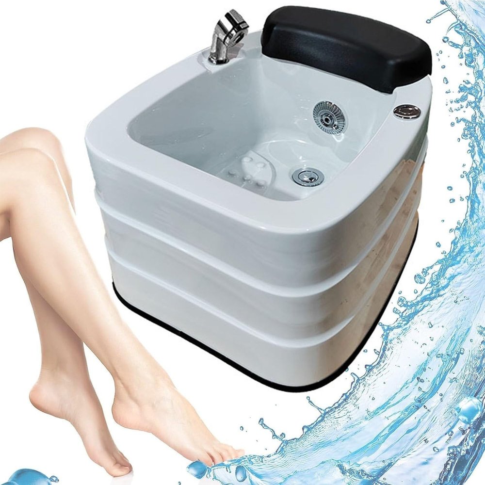 Acrylic Massage Footbath,Feet Soaking Tub,Foot Spa Pedicure Tub Foot Bath Acrylic Pedicure Bowl,Foot Massager Foot Bath with Heat and Massage