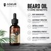 aokur Biotin Beard Growth Oil for Men - Vitamin B5 & Castor Oil Formula, Nourish & Thicken Facial Hair, Daily Beard Care, Styling & Taming, Hydrating, Non-Greasy, Sandalwood 2oz Gift for Him view 3