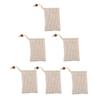 Vaguelly 6pcs Foaming Soap Bag Bubbling Foaming Saver Fine Workmanship Non-slip Drawstring Closure Safe for Skin view 1