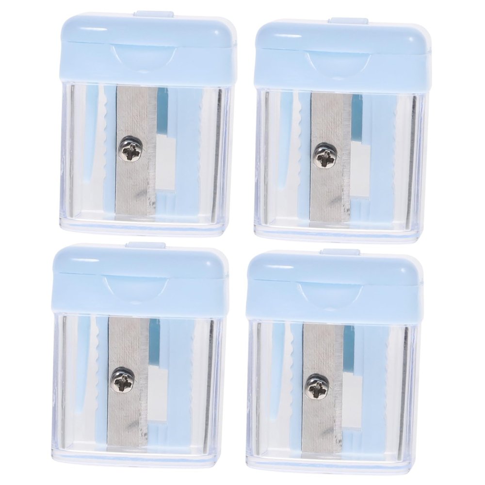 Healvian 4pcs Cosmetic Pen Sharpener Eyebrow Pencil Sharpener Precision Easy Carry