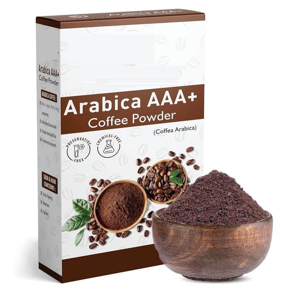 3.52oz Organic Arabica AAA+ Co.ffee Powder-100g|Co.ffee Powder Body Scrub Tan Removal|100% Natural Co.ffee Powder for Skin & Hair