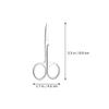 PartyKindom Eyebrow Tweezer Brow Scissor Eyebrow Hair Clips Brow Clip Tweezers Portable Set view 2