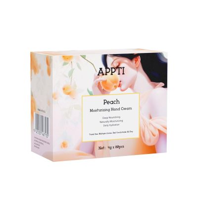 AppXynn Moisturizing Hand Cream,Hydrating Hand Lotion,Deep Nourishing Cream for Women and Men Dry Hands,Pack of 80,Peach