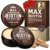 FEBOTE 2 Pack Biotin Beard Balm Set for Men  Natural & Sandalwood Butters  Non-Itchy, Moisturize, Strengthen & Shape Beards  Grooming Gift Set for Father's Day, Anniversaries, Christmas view 1