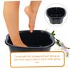 ASAKKURA Thick Plastic Foot Bath Basin 3PCS Massage Function Reusable Foot Soak Tub for Home Use for Relaxation and Self-Care view 2