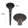 02 Hand Crafted Makeup Brushes Soft Saikoho Goat Hair Large Fan Shape Face Powder Brush Ebony Wood Handle Professional Make Up Brushes view 2