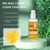 Pre Wax Spray and After Wax Spray, Triple-bottle Skin Care Set with Pre-wax Cleanser, Wax Remover Oil and Skin Soother Organic Aloe Vera Gel for Sensitive Skin - 100ML view 2