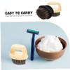 Beaupretty 2pcs Men's Beard Brush Set Duster Brush for Men Barber Neck Duster Soft Bristle Face Portable Hair Barber Face Neck view 3