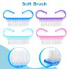 320 Pcs Handle Grip Nail Brush for Toes and Nails Cleaner, Pedicure Scrubbing tool kit for Men and Women view 4