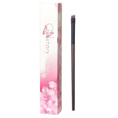 10 Hand Crafted Makeup Brushes Soft Synthetic Fiber Angled Eyebrow Eyeliner Brush Ebony Wood Handle Professional Make Up Brushes