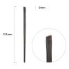 10 Hand Crafted Makeup Brushes Soft Synthetic Fiber Angled Eyebrow Eyeliner Brush Ebony Wood Handle Professional Make Up Brushes view 2