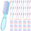 100 Pcs Handle Grip Nail Brush Bulk Nail Brushes for Cleaning Fingernails Soft Bristles Cleaning Brushes, Soft Stiff Bristles Pedicure Manicure Tools for Toe, 5 Colors view 1