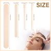500 Pcs 4 Style Waxing Sticks and 1500 Pcs Wooden Wax Sticks 6-Inch Jumbo Wood Waxing Stick for Arts Crafts, Wavy Handles for Wedding Fans Body Hair Removal, Tongue Depressors and Craft Projects view 3